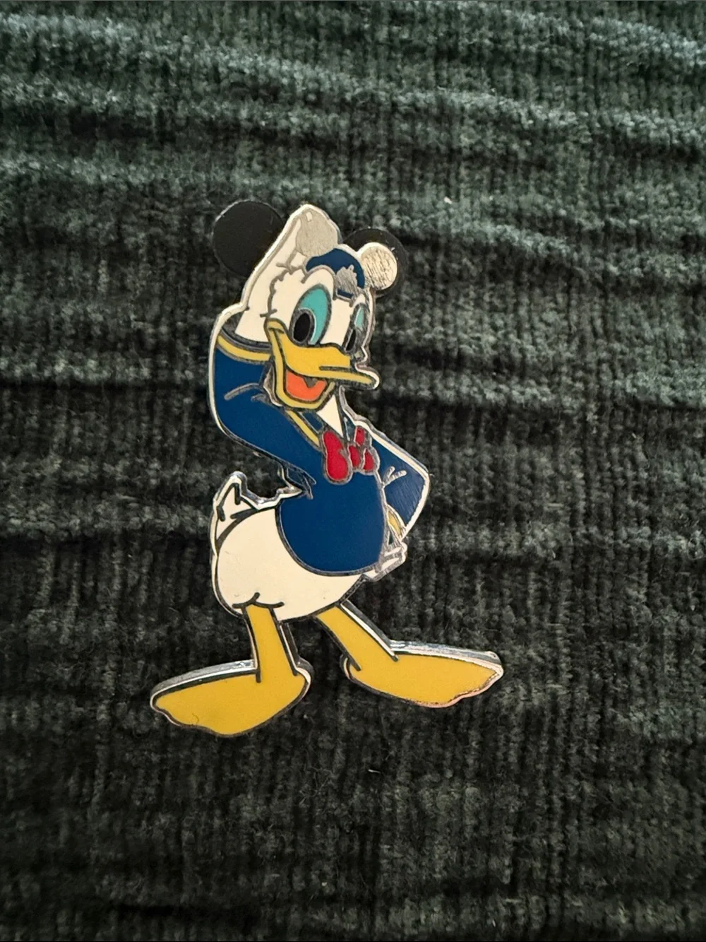 Donald Duck Enamel Pin - Blue, White & Yellow